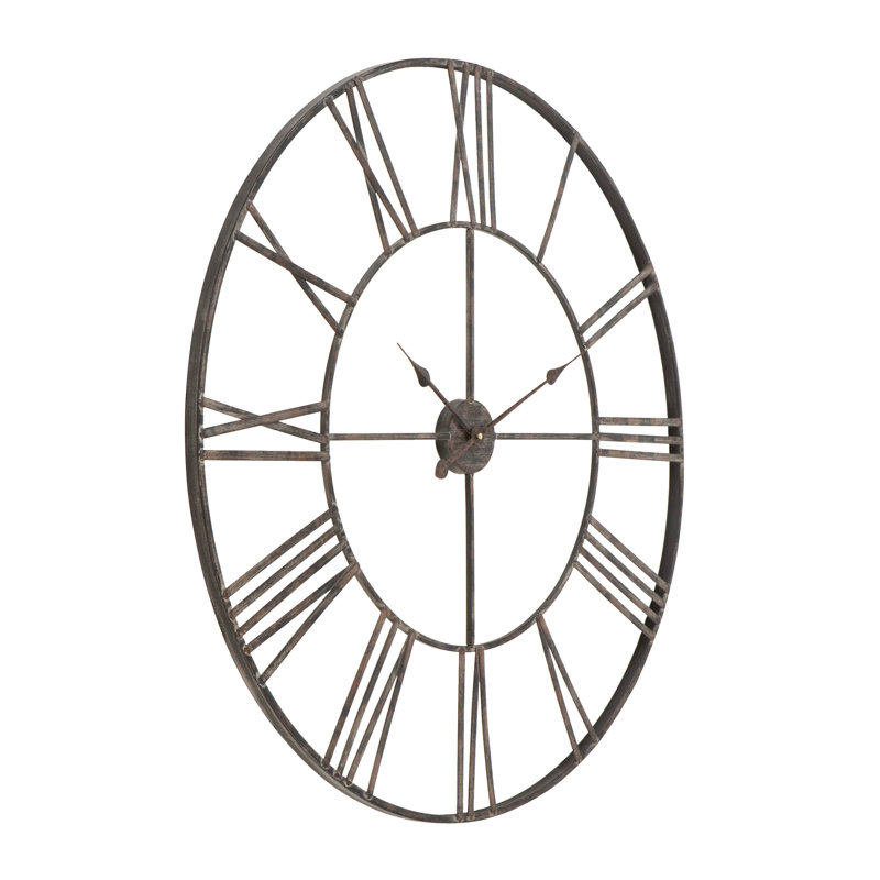 Laurel Foundry Modern Farmhouse Eisenhauer Metal Wall Clock & Reviews